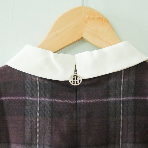Tommy Hilfiger plaid dress with white collar - Picture 4 of 5